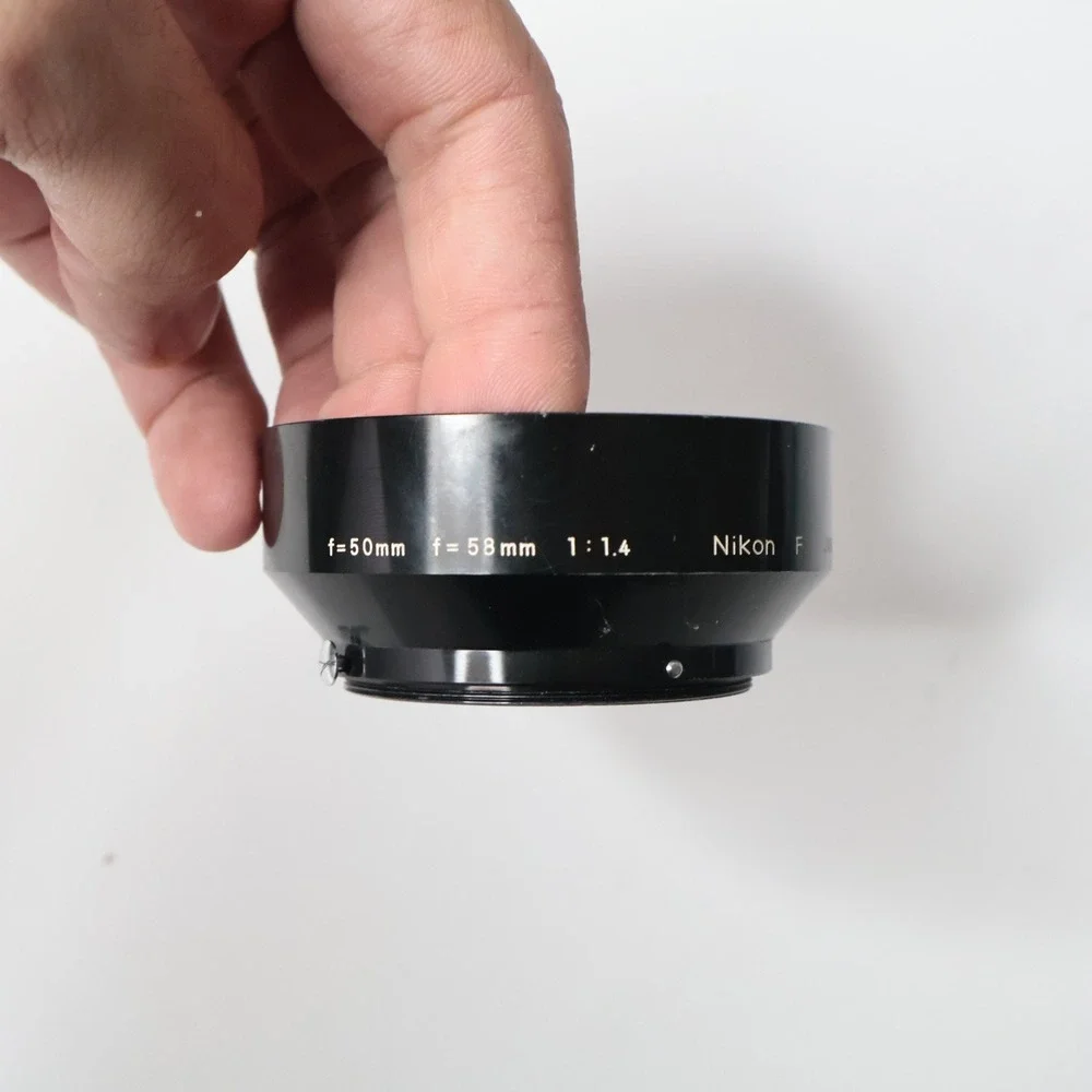 Nikon F Lens Hood 50mm‎ 58mm f/1.4 Japan Black Camera Photography Accessory